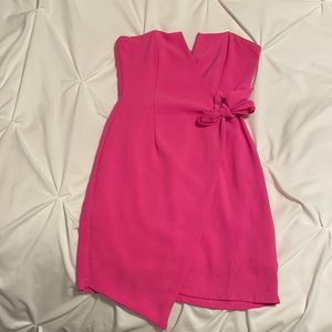 Pretty in Pink strapless dress - bridal shower